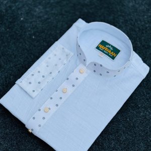 হোয়াইট কনট্রাস্ট পাঞ্জাবি Code : N-22